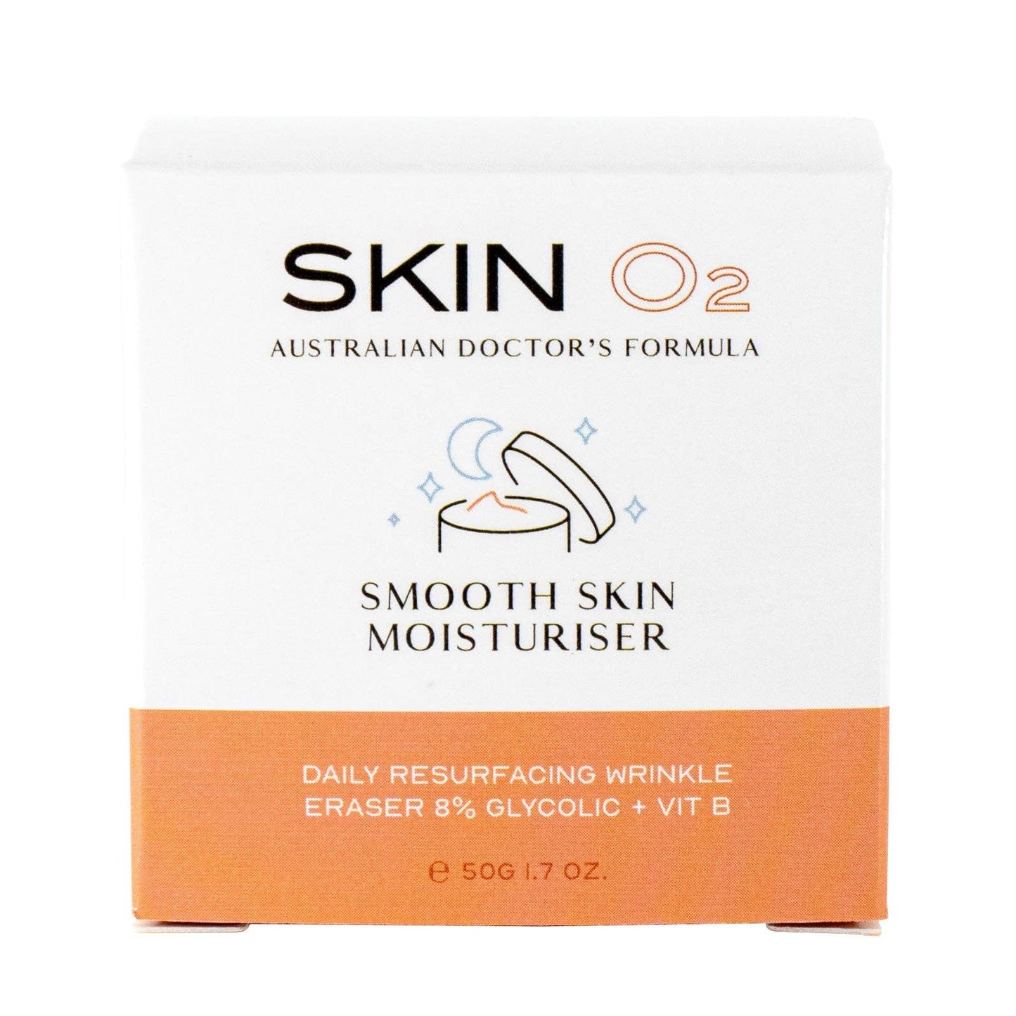 Smooth Skin Moisturiser: Doctor Formulated Skin Balancing Exfoliating Cream: 50G