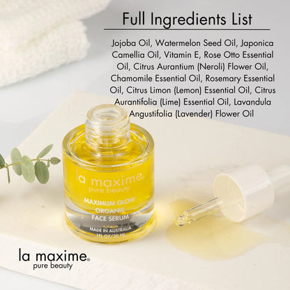 Maximum Glow Organic Face Serum 30ml